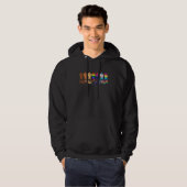 Raising Fist BLM Black Pride LGBT we samen Hoodie (Voorkant volledig)