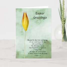 Raising Flower Faith Easter Kaart
