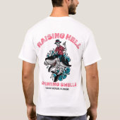 Raising Hell Catching Zwellingen door Salty AF T-shirt (Achterkant)