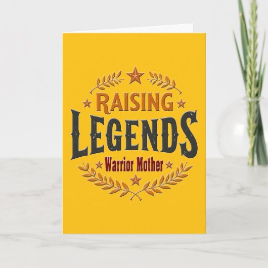 Raising Legends – Warrior Mother Design Kaart (Voorkant)