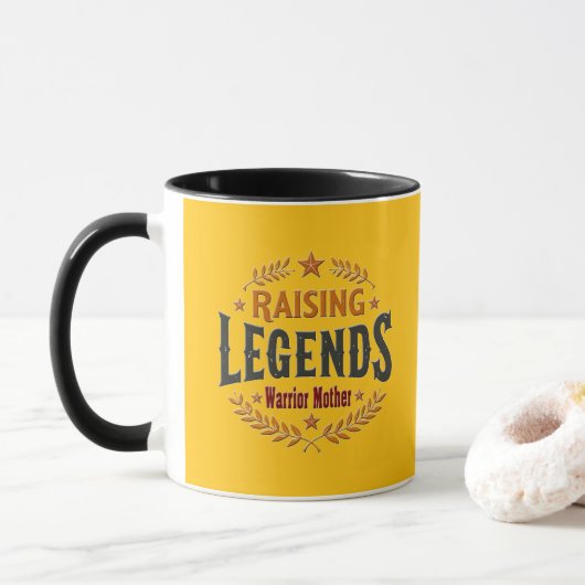 Raising Legends – Warrior Mother Design Mok (Met donut)