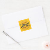Raising Legends – Warrior Mother Design Vierkante Sticker (Envelop)