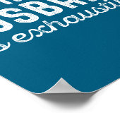 Raising My Husband Is Exhausting Funny Wife Valent Poster (Hoek)