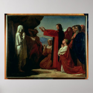 Raising of Lazarus, 1857 Poster