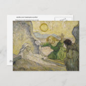 Raising of Lazarus (Rembrandt), Van Gogh Fine Art Briefkaart (Voorkant / Achterkant)