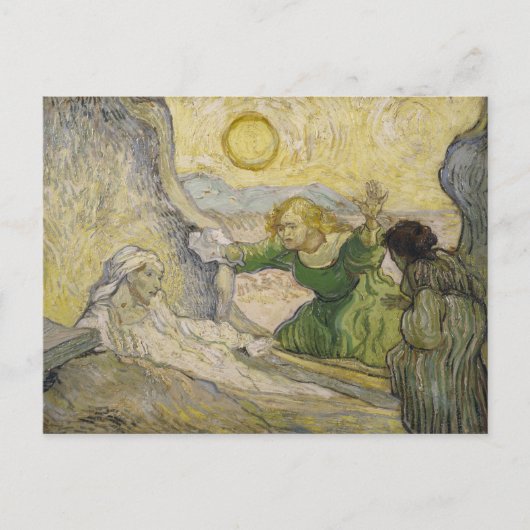 Raising of Lazarus (Rembrandt), Van Gogh Fine Art Briefkaart (Voorkant)