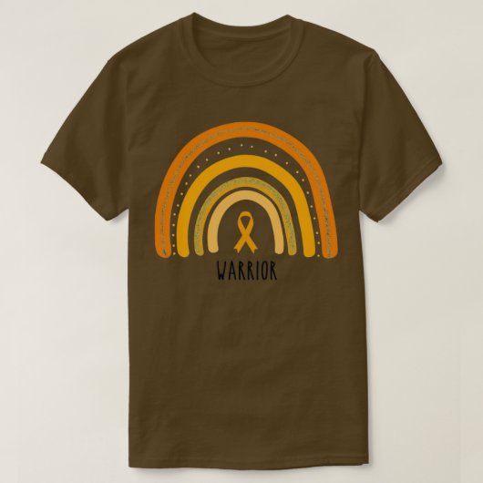 Raising Support Awareness Oranje Rainbow T-shirt (Design voorkant)