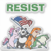 Raising The Flag Frog Suit Sticker (Voorkant)