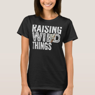 Raising Wild Dingen Mam Schattig Moederdag T-shirt