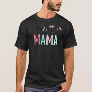 Raising Wildbloemen Mama Floral Mama New Mama Moth T-shirt
