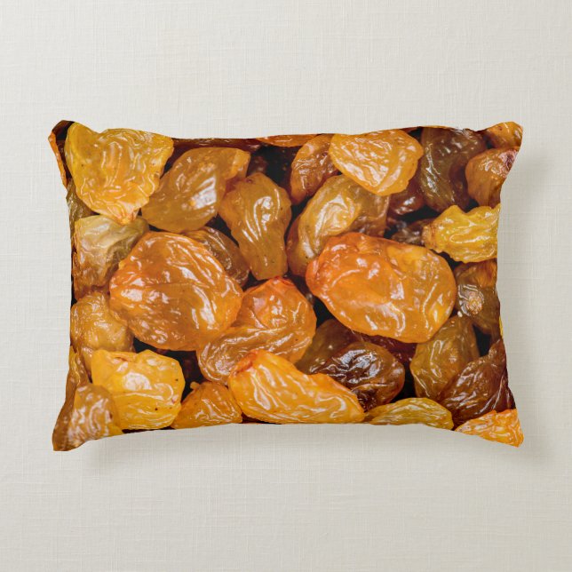 Raisins sluiten de achtergrond van de fototextuur. accent kussen (Voorkant)