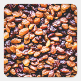 Raisins Vierkante Sticker