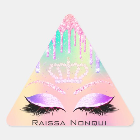 Raissa Crown 16th 15th Bridal Holographic Sticker (Voorkant)