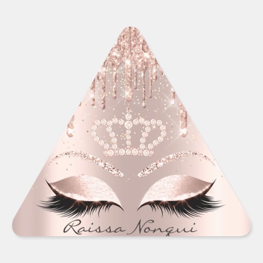 Raissa Crown 16th 15th Bridal Roos Glitter Sticker (Voorkant)