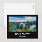 Raja Ampat Indonesia Briefkaart (Voorkant / Achterkant)