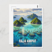 Raja Ampat Indonesia Briefkaart (Voorkant / Achterkant)