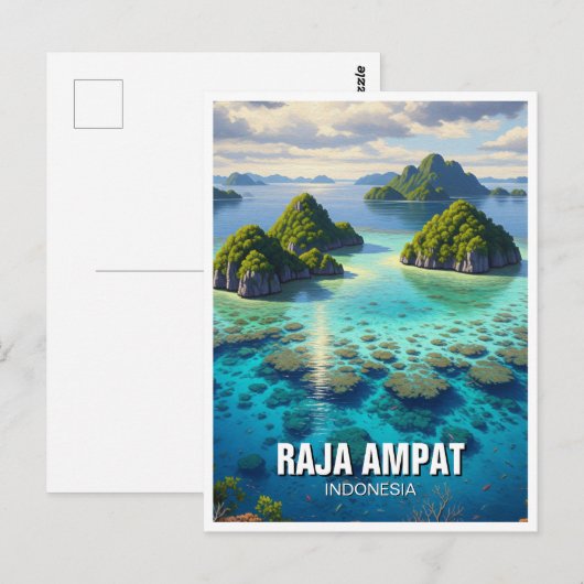 Raja Ampat Indonesia Briefkaart (Voorkant / Achterkant)
