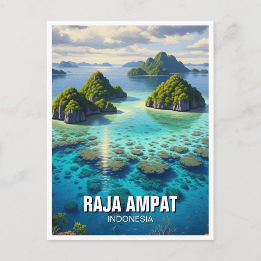 Raja Ampat Indonesia Briefkaart (Voorkant)