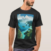 Raja Ampat Indonesia Reiskunst T-shirt (Voorkant)