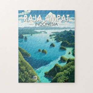Raja Ampat Indonesia Reizen Kunst Vintage Legpuzzel