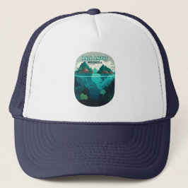Raja Ampat Indonesia Underwater Scuba Retro Trucker Pet