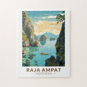 Raja Ampat Indonesië Bootreizen Kunst Vintage Legpuzzel