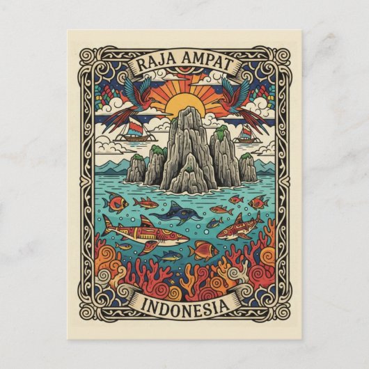 Raja Ampat Indonesië Briefkaart (Voorkant)