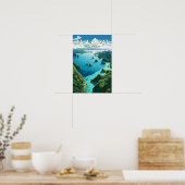 Raja Ampat Indonesië Reizen Kunst Vintage Poster (Keuken)
