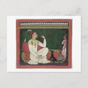 Raja Medini Pal, achteraan in Takar Briefkaart