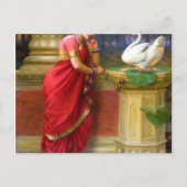 Raja Ravi Varma - Hamsa Damayanti Briefkaart (Voorkant)