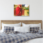Raja Ravi Varma - Hamsa Damayanti Canvas Afdruk (Insitu (Slaapkamer))
