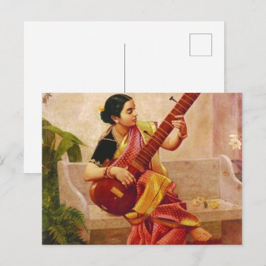Raja Ravi Varma - Kadambari Briefkaart (Voorkant / Achterkant)