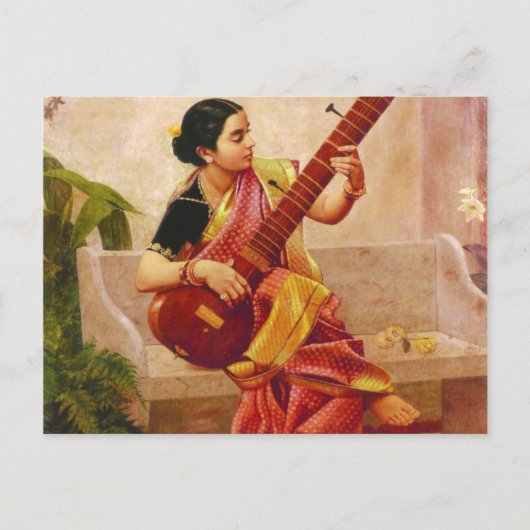Raja Ravi Varma - Kadambari Briefkaart (Voorkant)