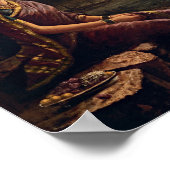 Raja ravi varma - Radha in het moonlight Poster (Hoek)