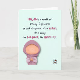 Rajab - Heilige Maand Zegeningen Kaart