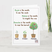 Rajab - Holy Month Blessings Kaart (Voorkant)