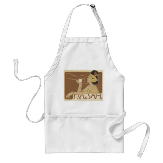  Rajah Coffee Ad Standaard Schort (Voorkant)