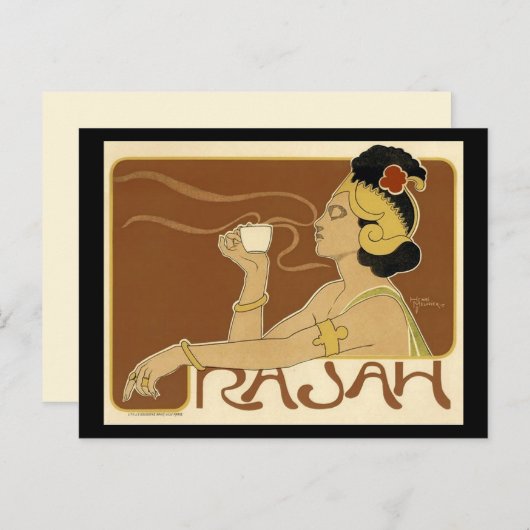 Rajah Coffee Advertisement Briefkaart (Voorkant / Achterkant)