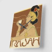 Rajah Coffee Advertisement Vierkante Klok (Hoek)