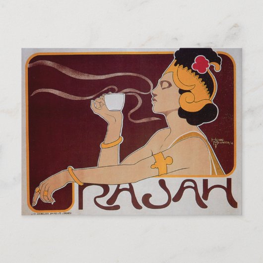 Rajah Coffee Briefkaart (Voorkant)