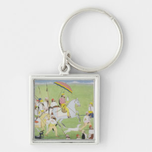 Rajah Dhian Singh (1796-1840) jaagt met Comani Sleutelhanger