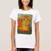 Rajah Golden Gold Sun Cat Fantasy Art Shirt (Voorkant)