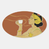 Rajah Ovale Sticker (Voorkant)