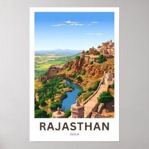 Rajasthan India Reisprint Poster