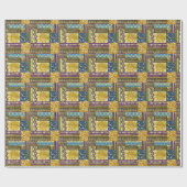 Rajasthan Indian, Patchwork tapijt textuur. Cadeaupapier (Vlak)