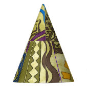Rajasthan Indian, Patchwork tapijt textuur. Feesthoedjes (Achterkant)