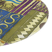 Rajasthan Indian, Patchwork tapijt textuur. Snijplank (Hoek)