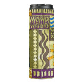 Rajasthan Indian, Patchwork tapijt textuur. Thermosbeker (Achterkant)