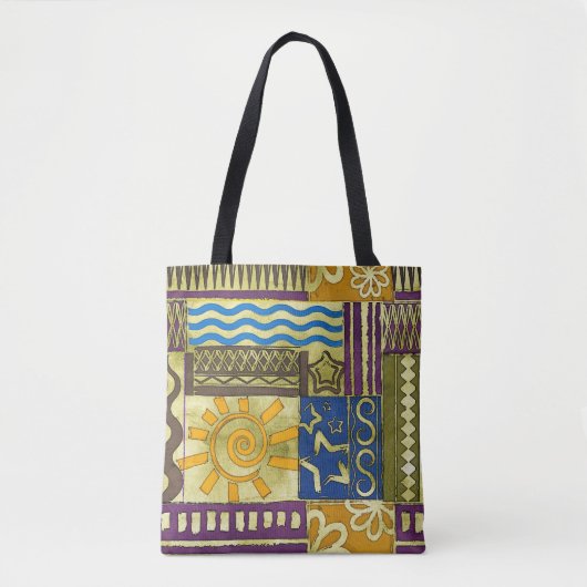 Rajasthan Indian, Patchwork tapijt textuur. Tote Bag (Voorkant)