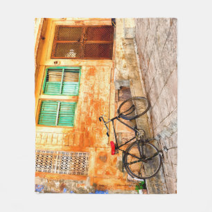 Rajasthan Street Scene: Indiase stijl Fleece Deken